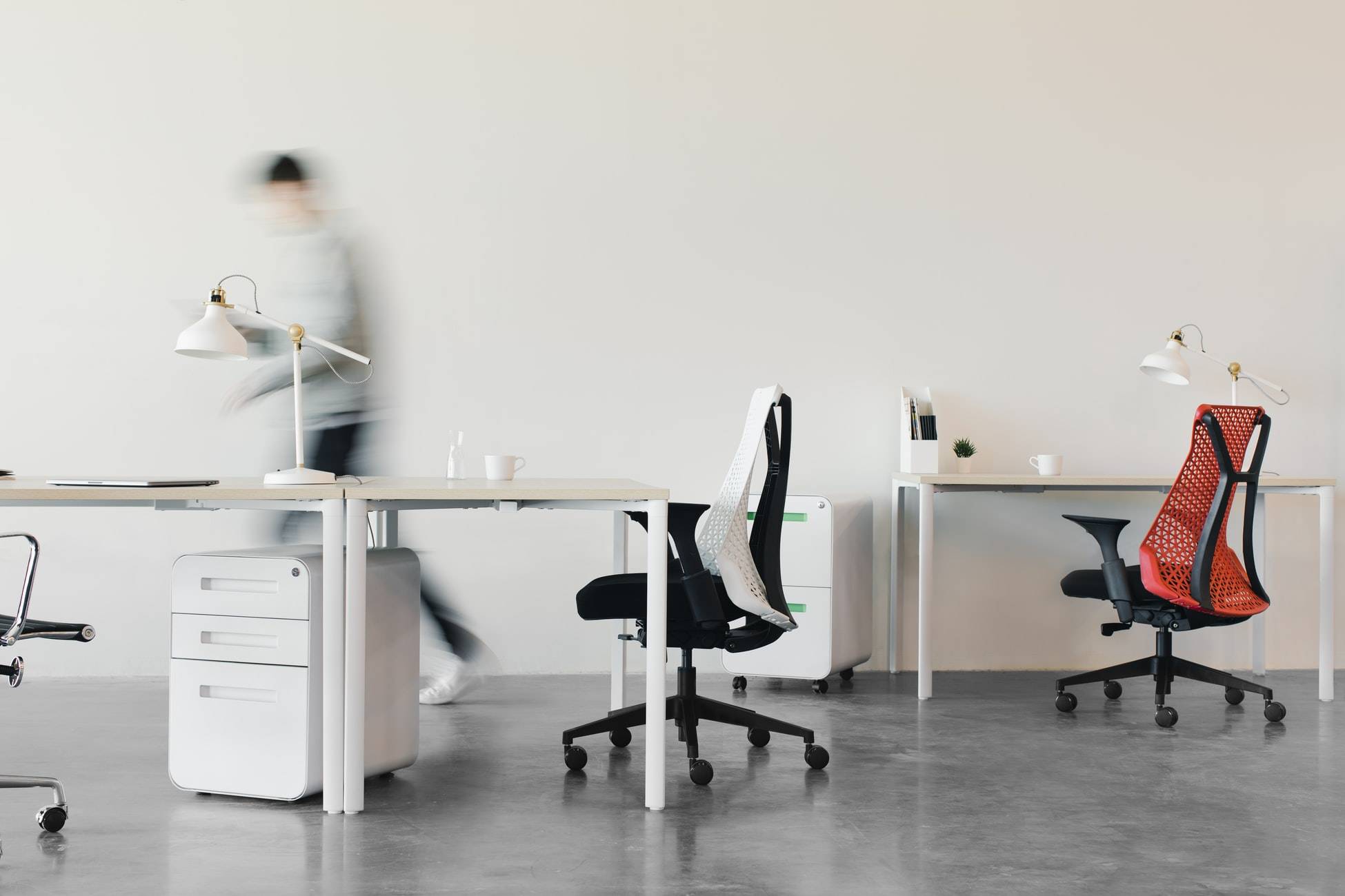 Person working