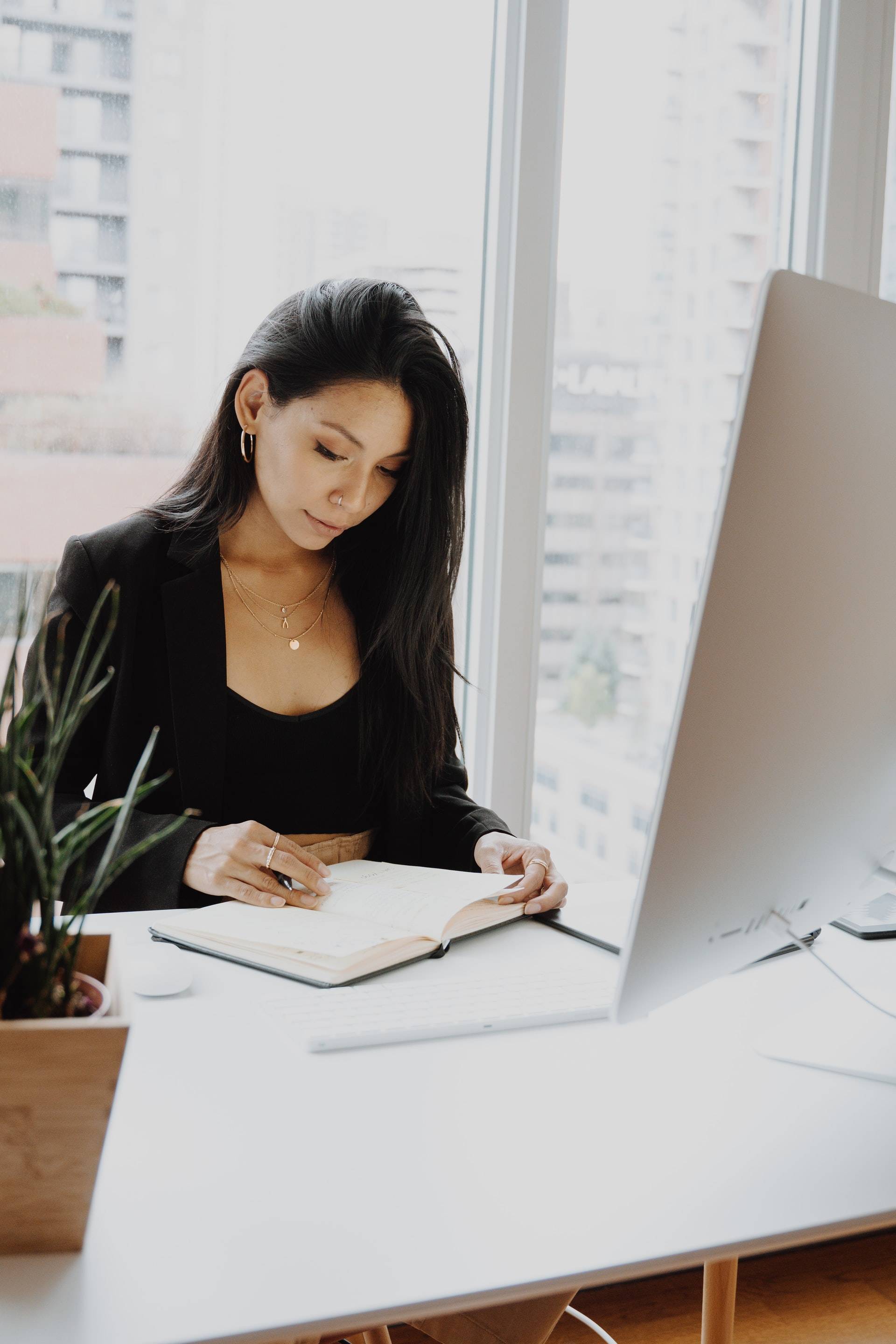 Person working